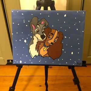 Lady and the Tramp painting